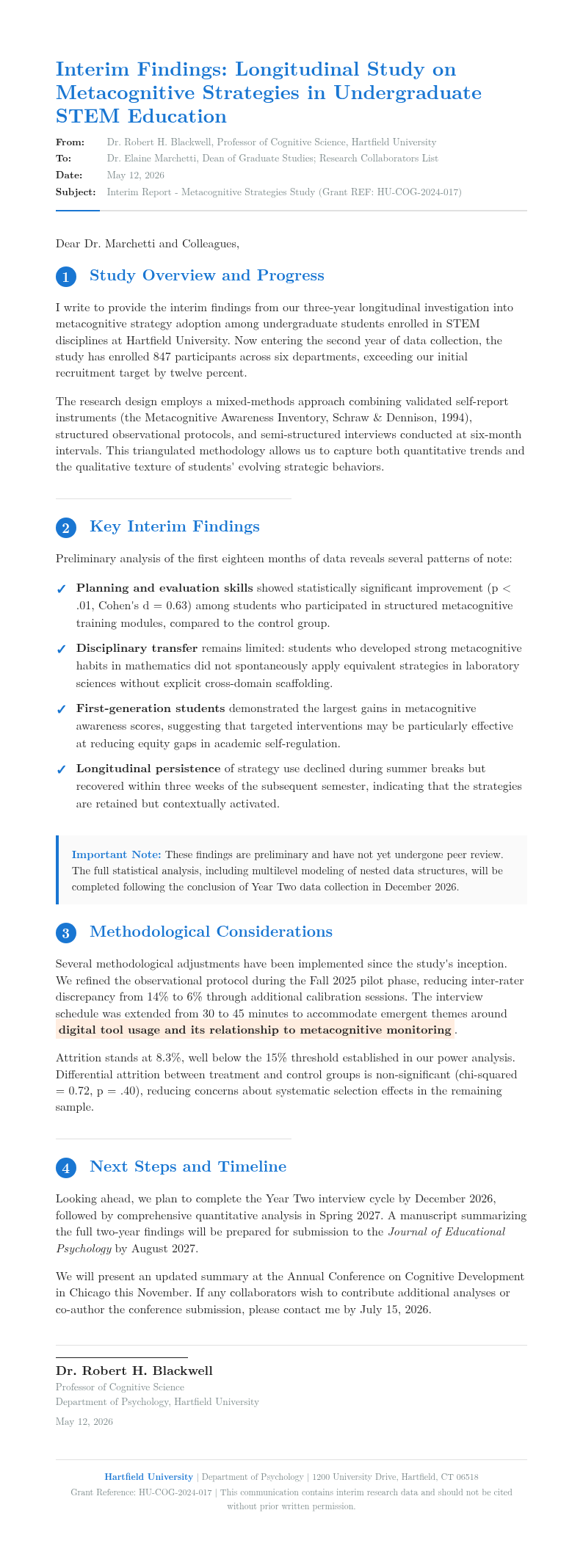 Academic research email